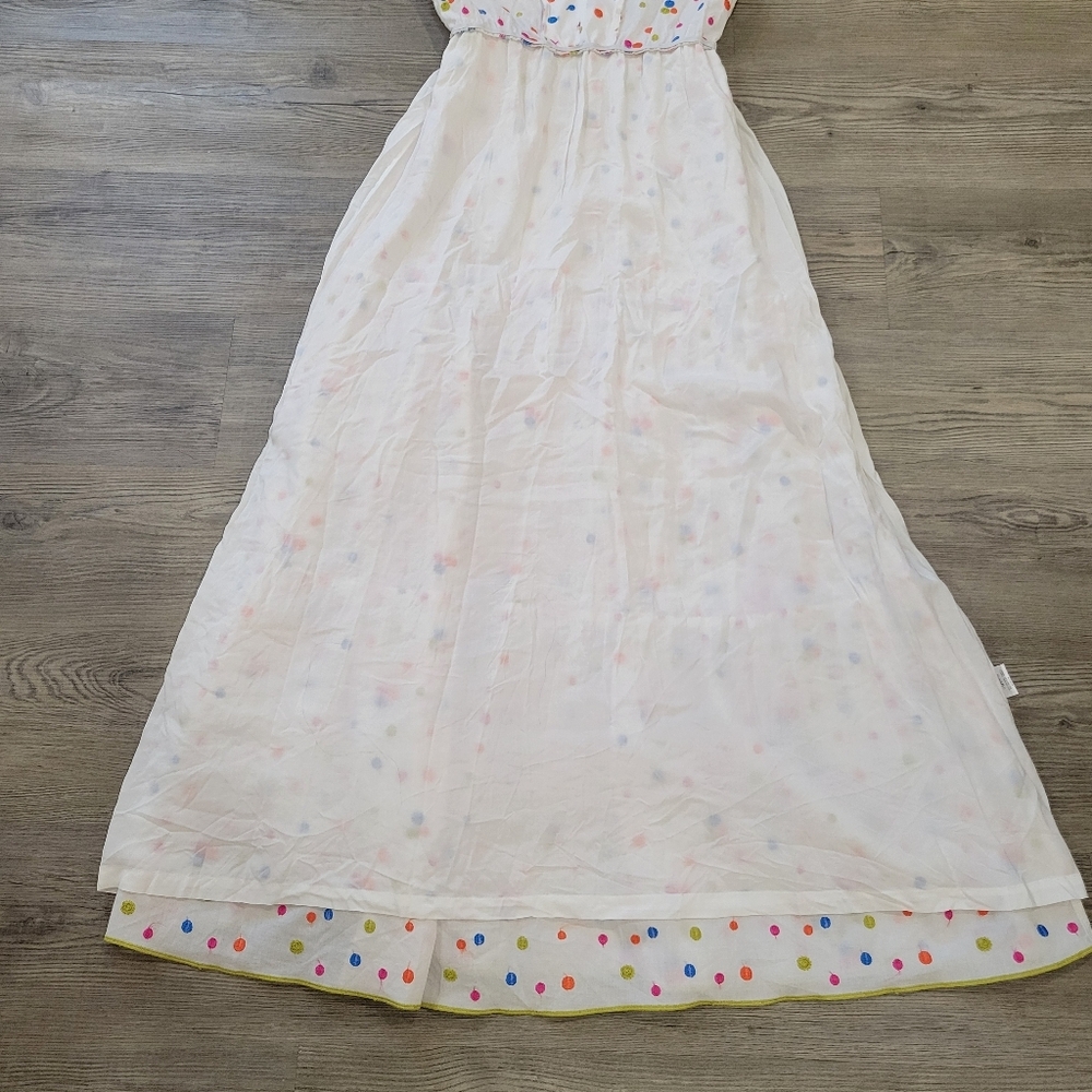 Vilagallo Women's Cotton Polka Dot Maxi Dress Size 36 - Picture 15 of 16